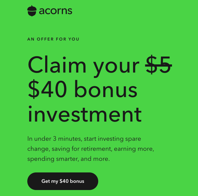 Acorns - desktop/mobile - US