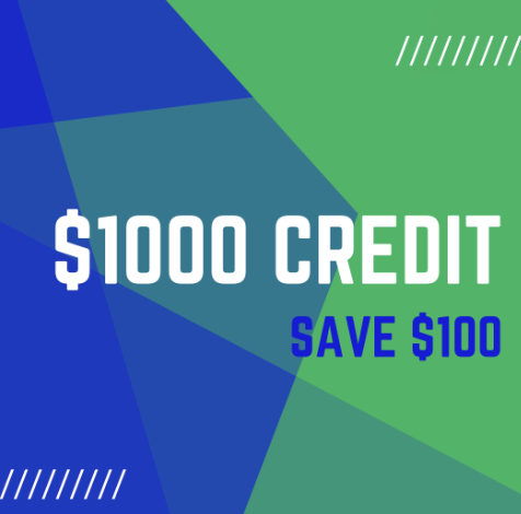 Get up to a $1000 Credit Line